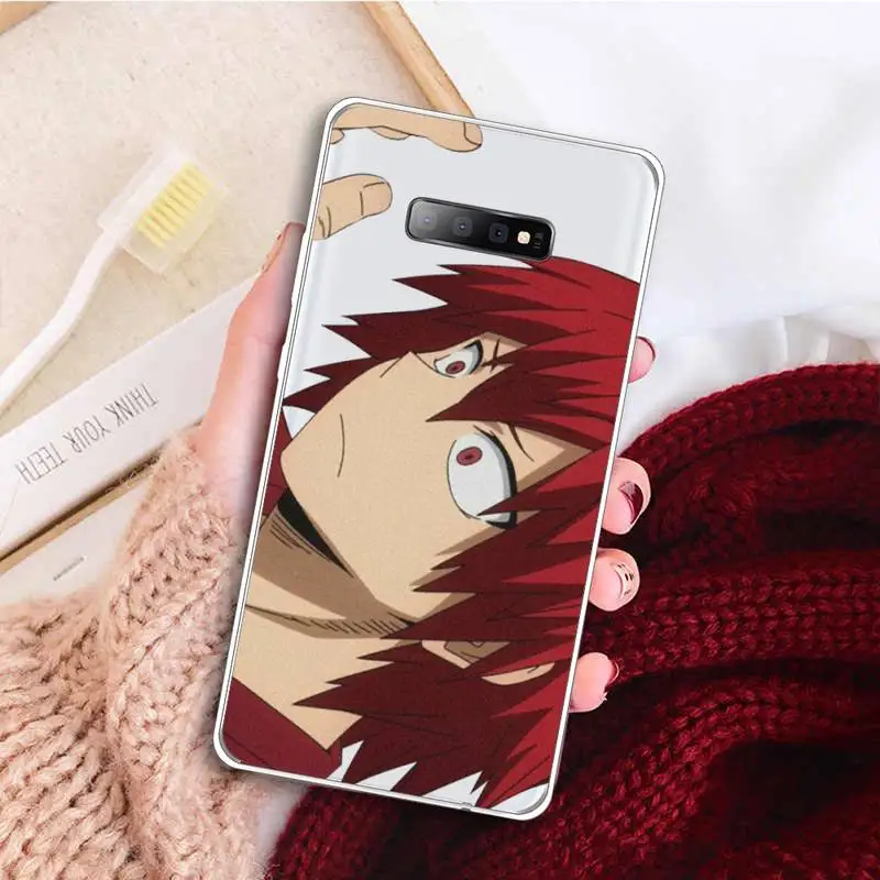 

kirishima My hero academia anime Phone Case Transparent For Samsung Galaxy A 71 21s S note 8 9 10 plus 20 ultra