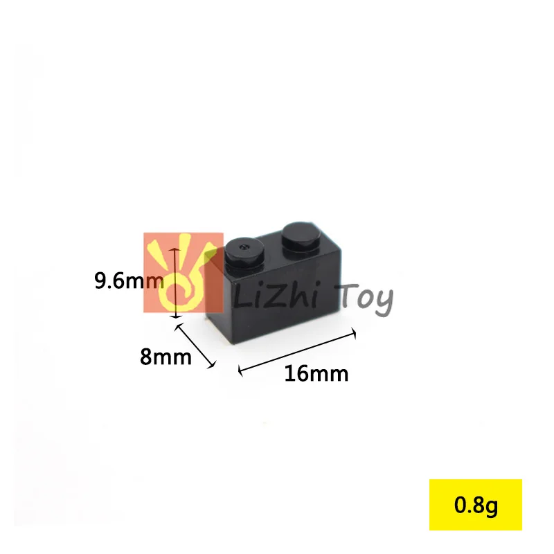 Конструктор MOC * Brick 1*2 (3h) 3004 сделай сам Развивающие детские игрушки совместимые с