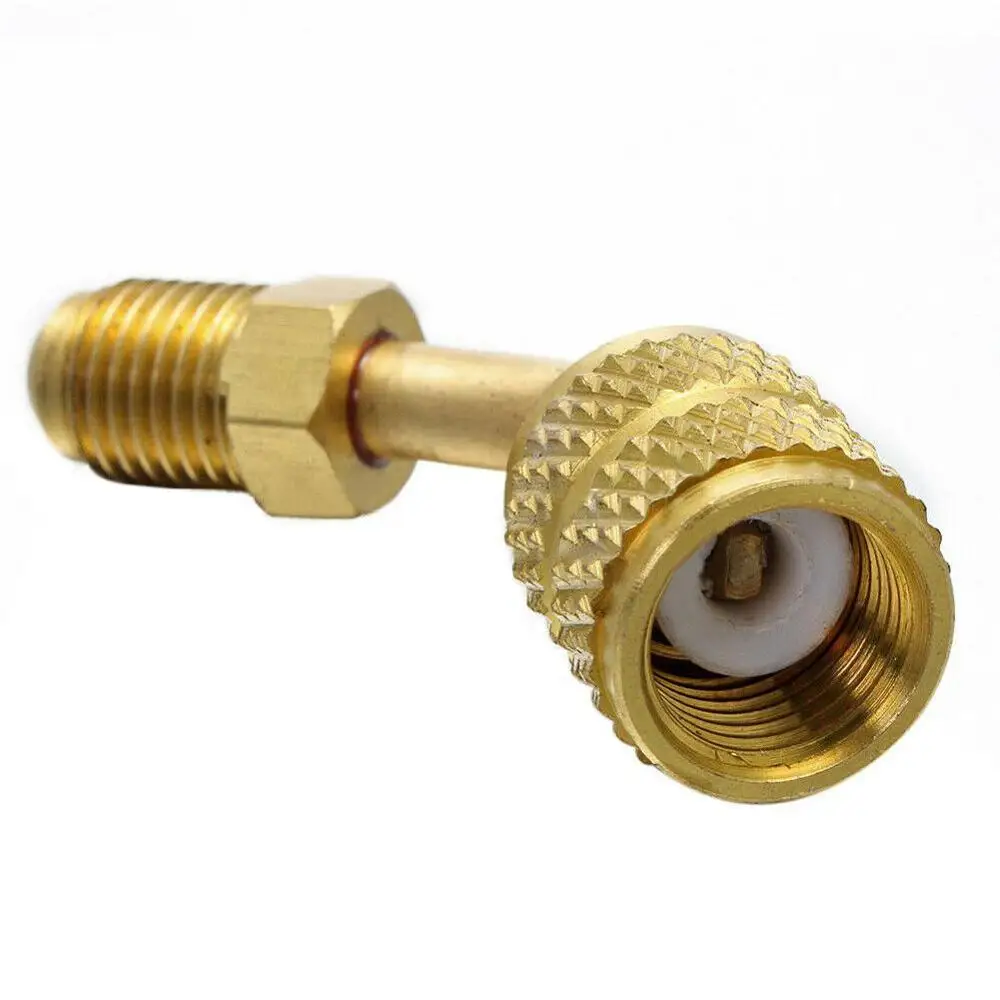 

Адаптер для автомобильного кондиционера R410A, R32, M 1/4 x W 5/16, резьба SAE, резьба холодильника, адаптер для кондиционера