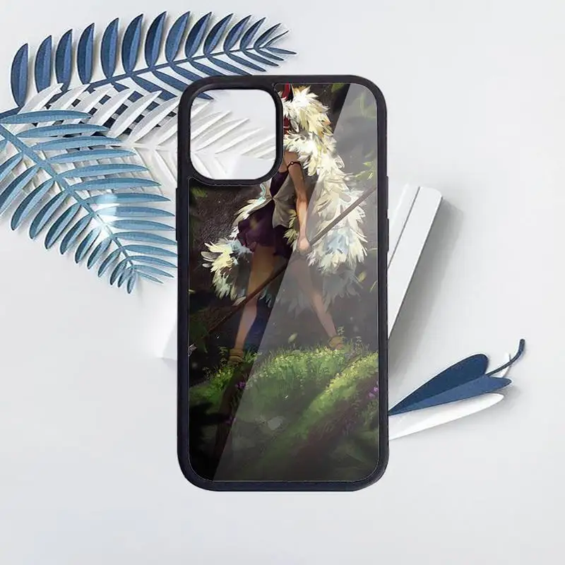 

Studio Ghibli Princess Mononoke Phone Case PC for iPhone 11 12 pro XS MAX 8 7 6 6S Plus X 5S SE 2020 XR Luxury brand shell funda