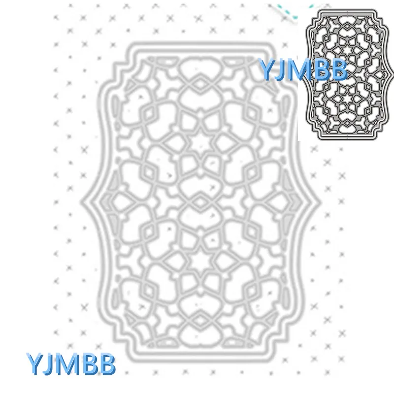 

YJMBB New Round Ellipse Puzzle Background #4 Metal Cutting Mould Scrapbook Album Paper DIY Card Craft Embossing Die Cutting