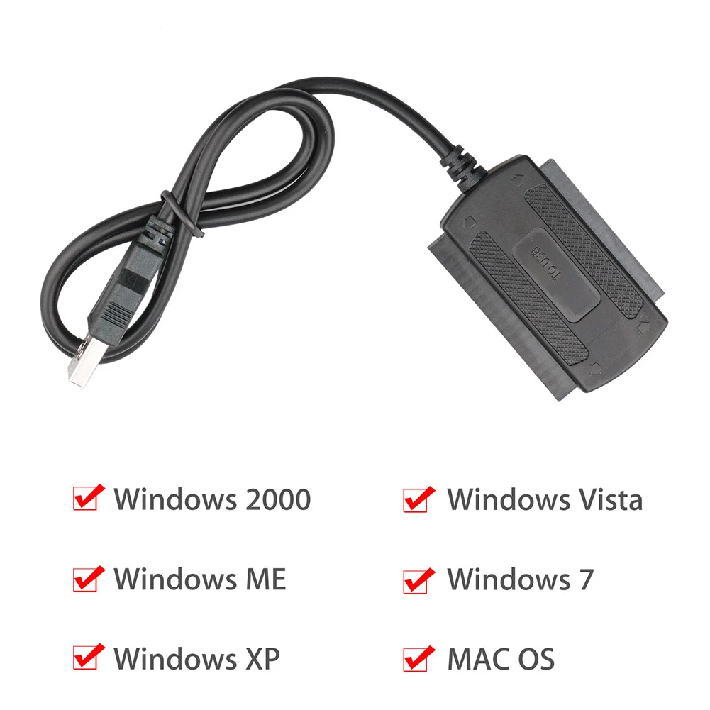 Кабель переходник с USB 2 0 на IDE/SATA для жесткого диска 5 3 дюйма и распродажа|Адаптеры