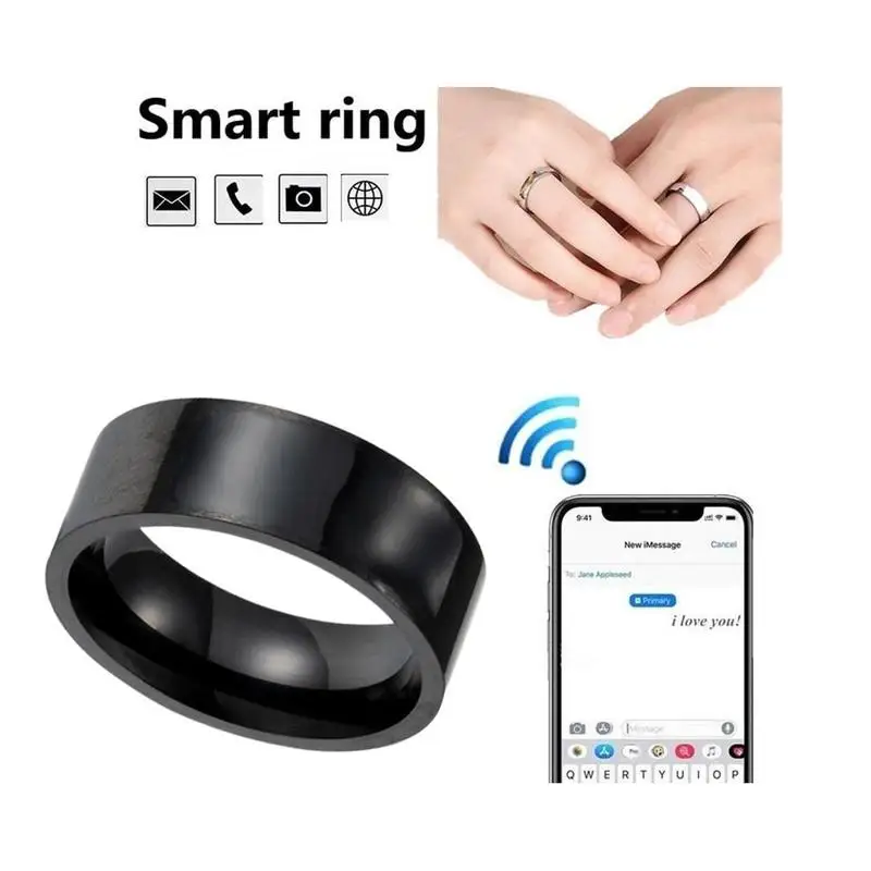 Титановая сталь NFC умное кольцо технология волшебное многофункциональное цифровое кольцо на палец для Android мобильного телефона Windows