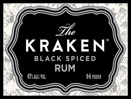 

Kraken Black Spiced Rum 8x12 Inch Wall Decor Retro Tin Sign Travel