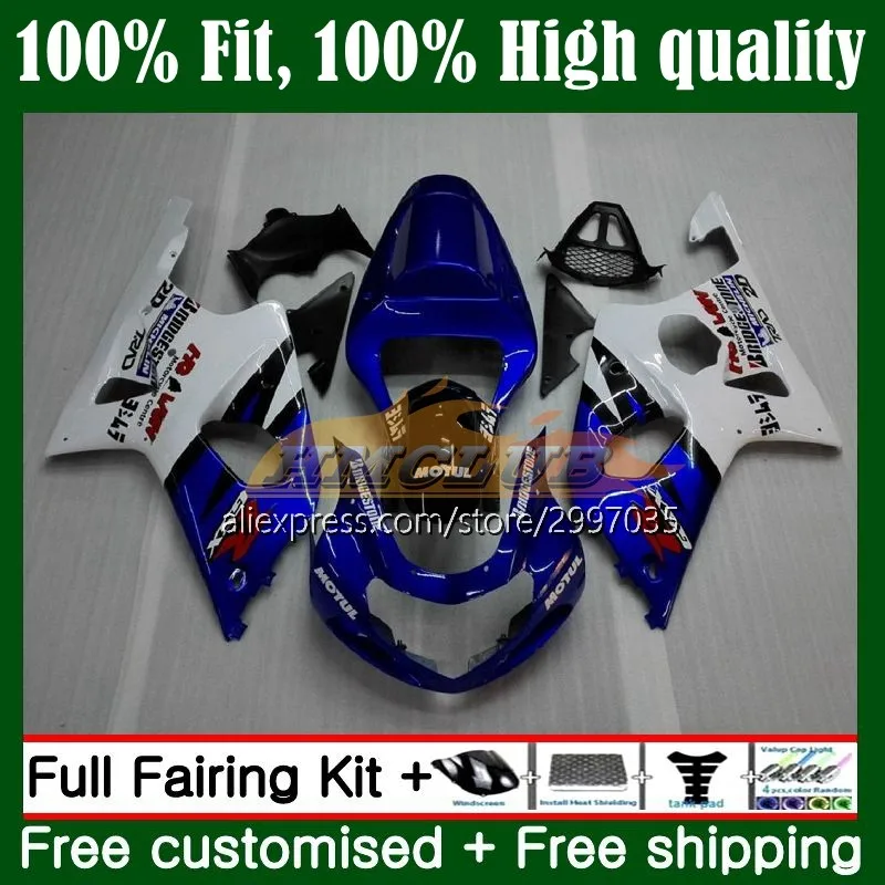 

Инъекции для GSXR 1000 CC GSX-R1000 GSXR1000 1000CC K2 16No.10 синий GSX R1000 2000 2001 2002 GSXR-1000 00 01 02 обтекателя
