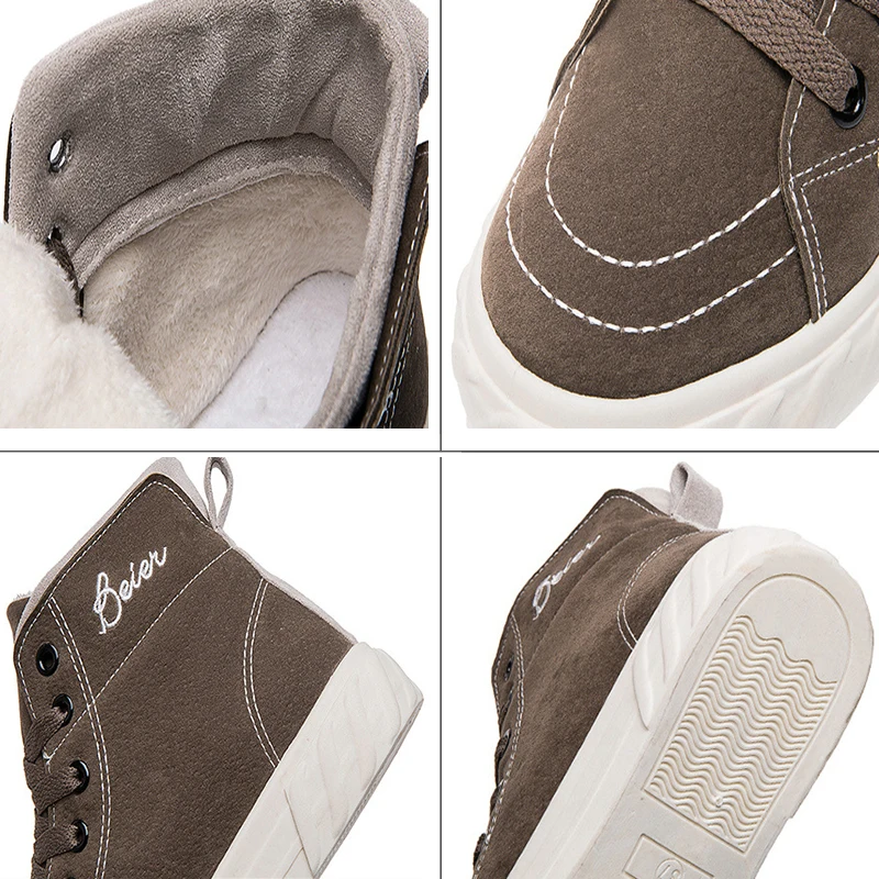 Women Winter Shoes 2019 New Arrival Boot Fashion Casual Fur Warm Plus Velvet Comfortable High Quality | Обувь
