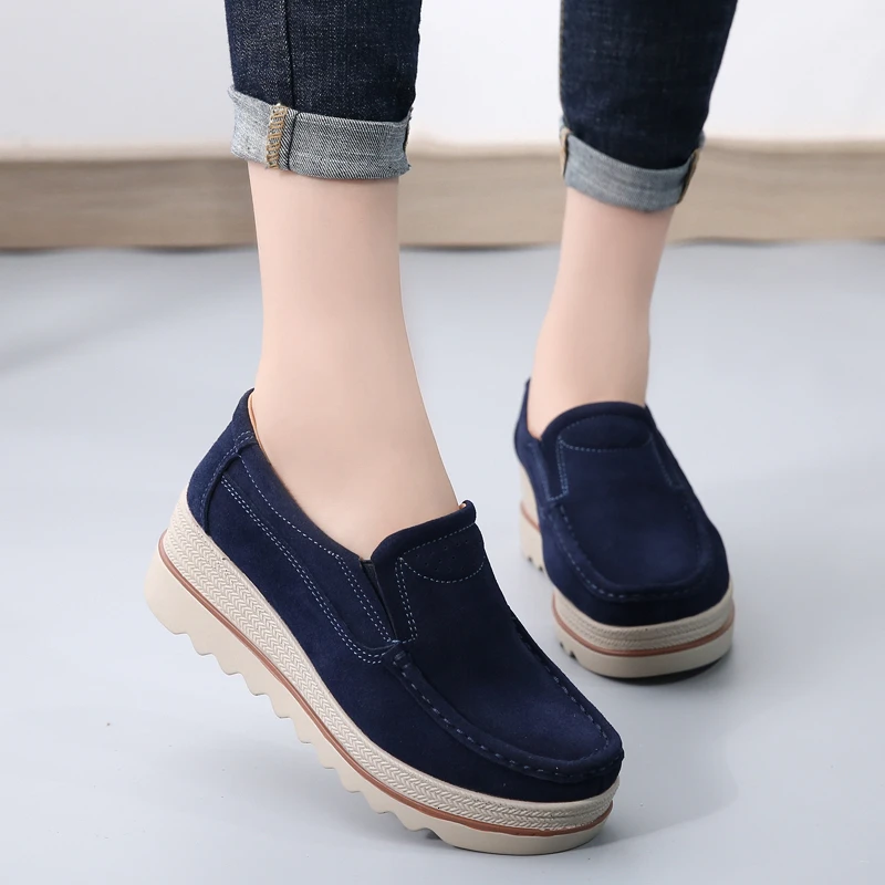  Обувь визуально увеличивающая рост Цвет Черный Женская обувь на плоской подошве