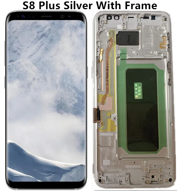 S8 Plus Silver Frame ЖК-дисплей для samsung Galaxy S8, ЖК-дисплей S8 plus, G950, G950F, G955fd, G955F, G955, с тенью, с сенсорным экраном, оцифровать - Цвет: S8 Plus Silver Frame