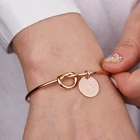 Женские браслеты-подвески A-Z, ювелирные изделия, оригинальные браслеты, открытый узел, Браслет-манжета, браслет для телефона, подарок