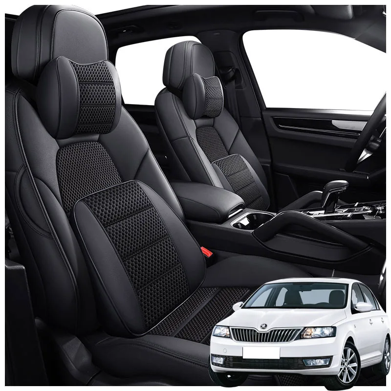 

Leather Auto Customize Car Seat Covers Products For Skoda Rapid 2013 2014 2015 2016 2017 2018 2019 Interior Parts Accessories