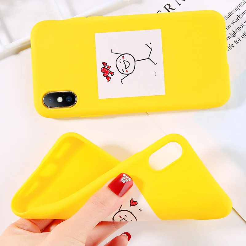 USLION футболка с забавным мультипликационным принтом любящее сердце чехол для iPhone