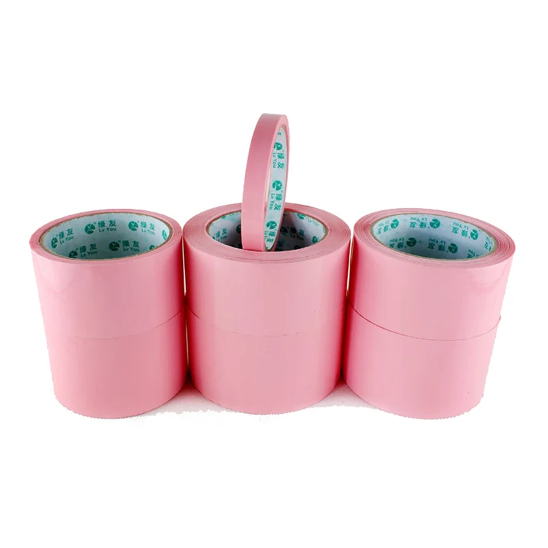 1 Roll 9 Sizes Pink Packing Tape BOPP Adhesive Courier Box Sealing Business Office Supplies | Канцтовары для офиса и дома