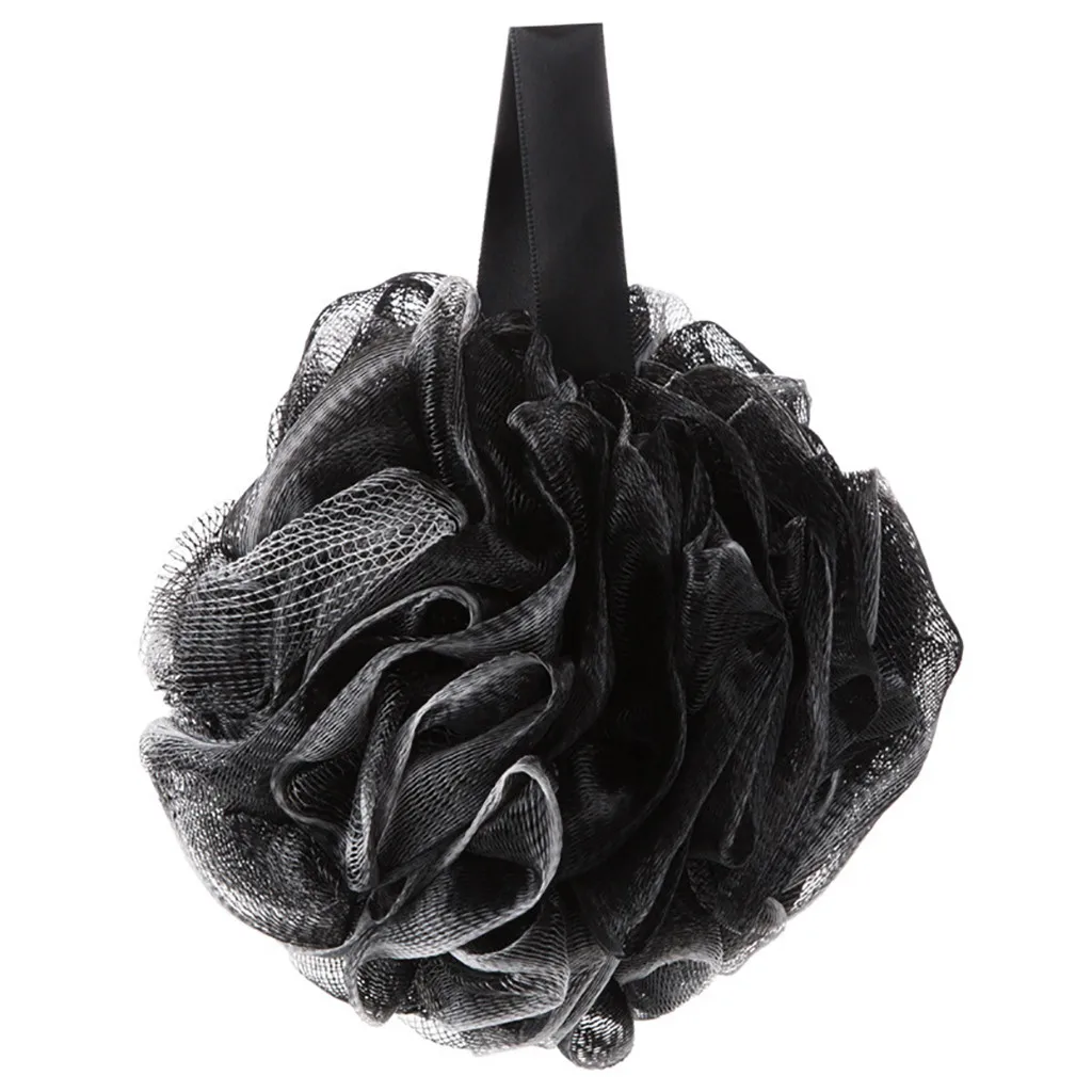

Bath Shower Sponge Exfoliating Mesh Brush Bath Shower Sponge Clean Black Cleaning Mesh Shower Wash Sponge qaulity Bath Towel #ND