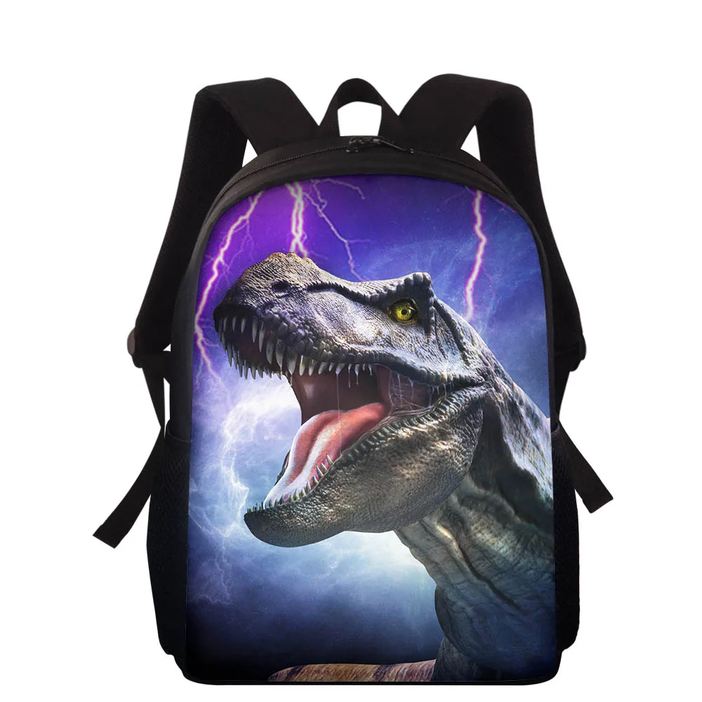 "Школьный рюкзак для мальчиков с индивидуальным рисунком, классные ранцы с 3D-принтом тираннозавра, динозавра, Детская сумка"