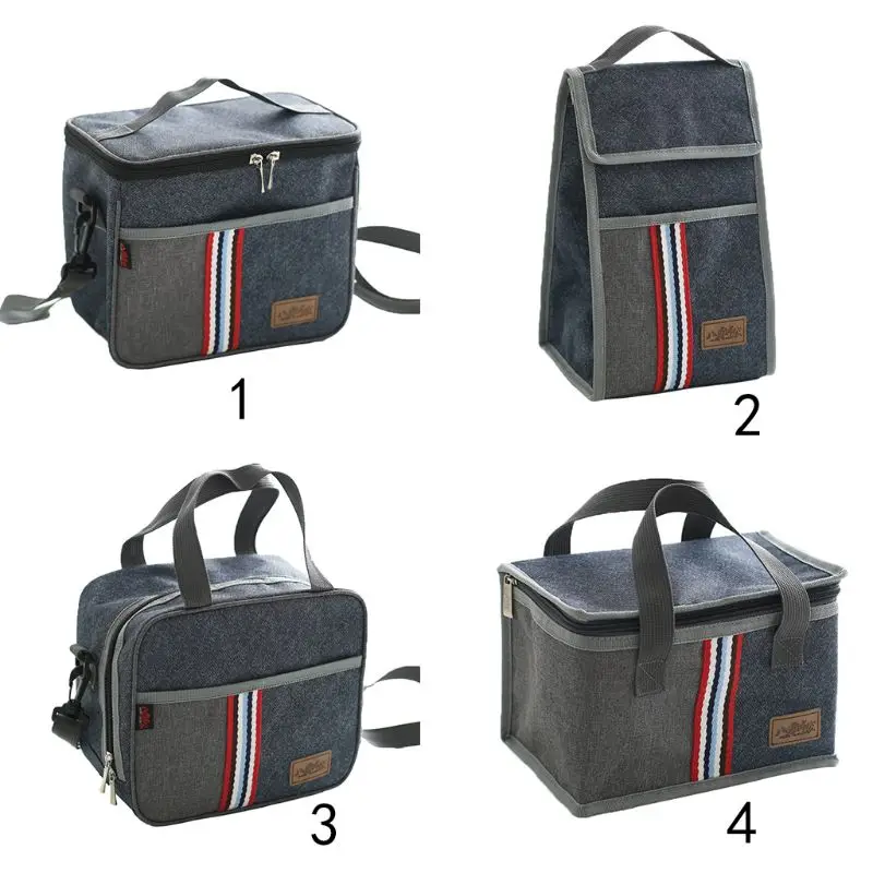 

Portable Lunch Bag Thermal Insulated Storage Cooler Holder Tote Organizer For Bento Picnic School Office Commuting LX9C