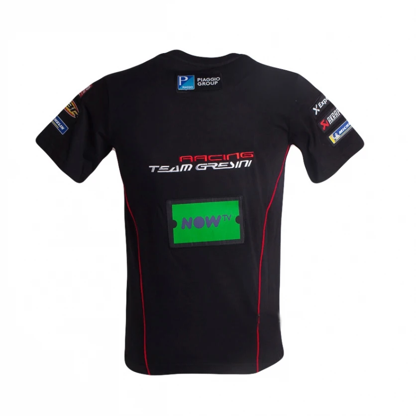 Мотоциклетная черная футболка Moto gp для команды Aprilia гоночная Байкерская Мужская |