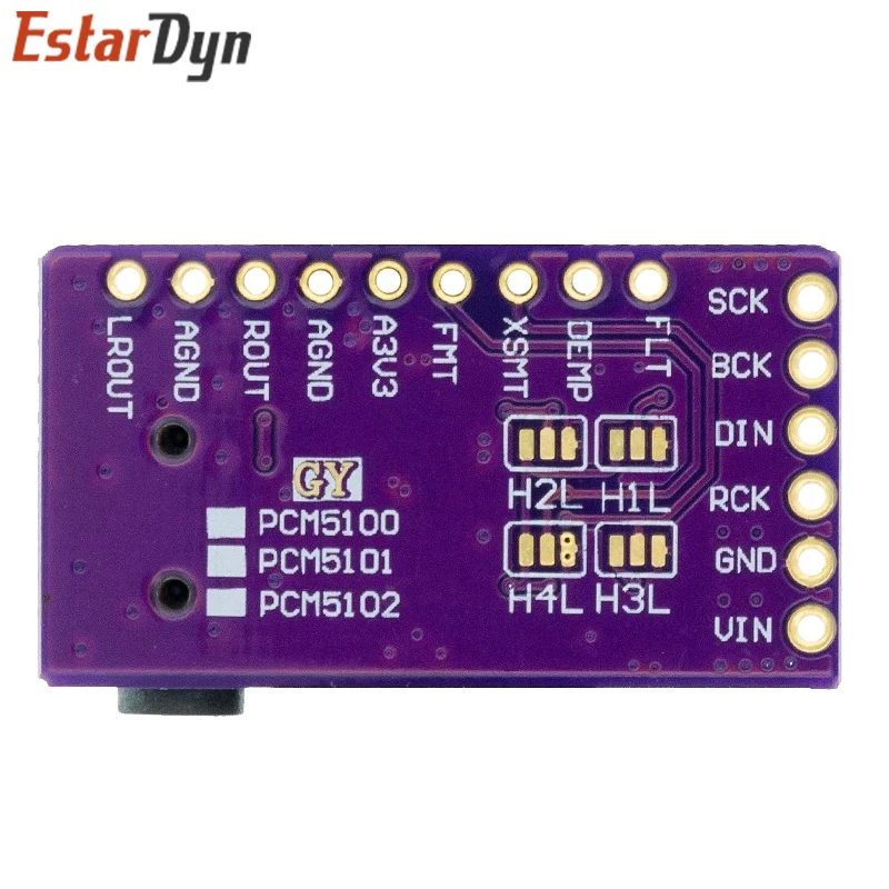 Плата DAC декодера интерфейса I2S PCM5102A модуль плеера для Raspberry Pi pHAT плата формата