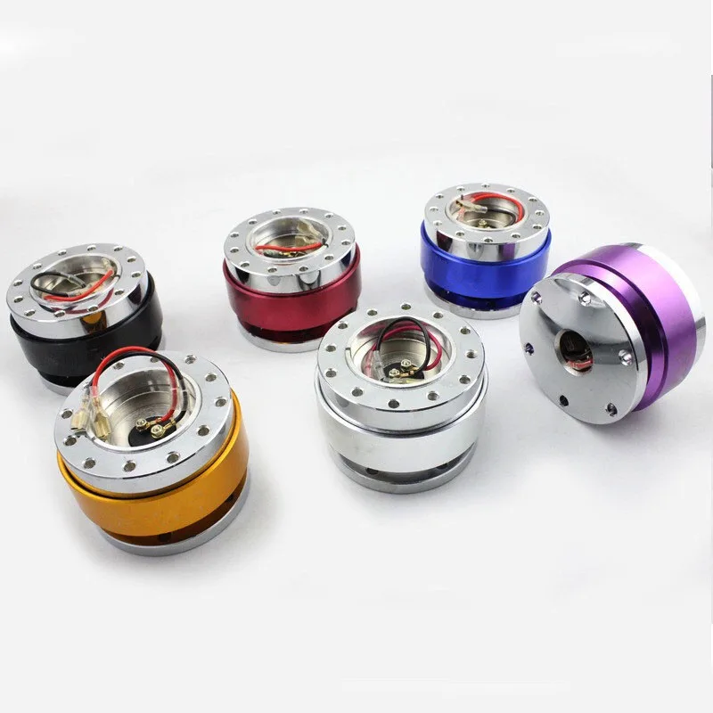 

Universal Aluminum Racing Steering Wheel Snap Off Quick Release Hub Adapter Boss kit fits for Car Sport Steering Wheel