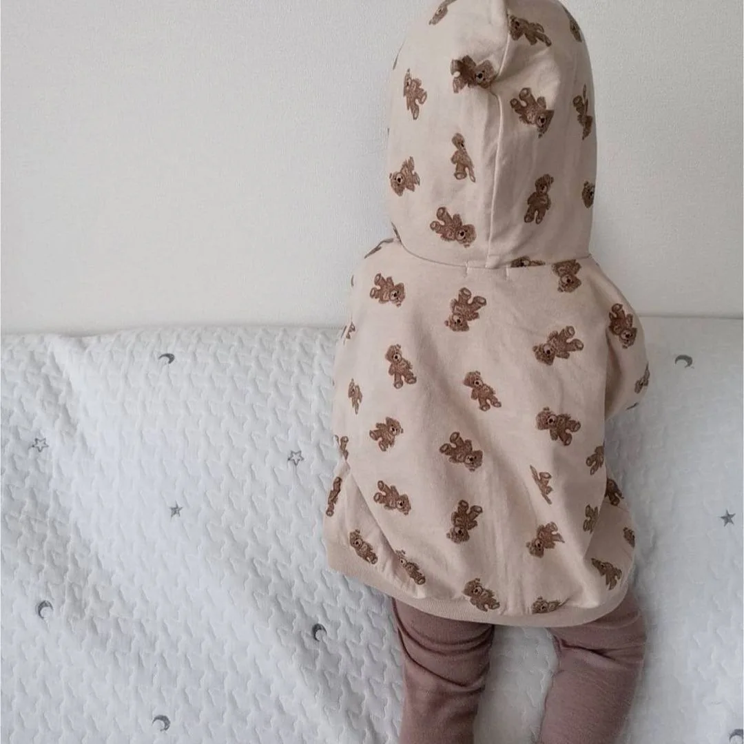 Детское осеннее пальто с капюшоном на молнии возраст 12-4 года | Детская одежда и