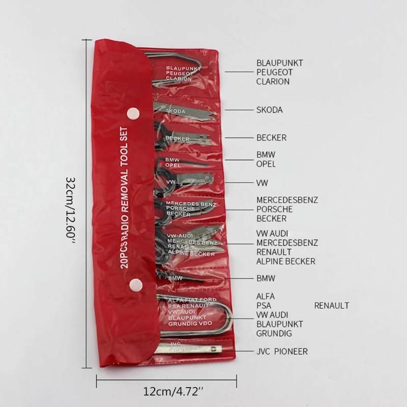 Набор инструментов для разборки автомобильных динамиков 20 снятие магнитолы |
