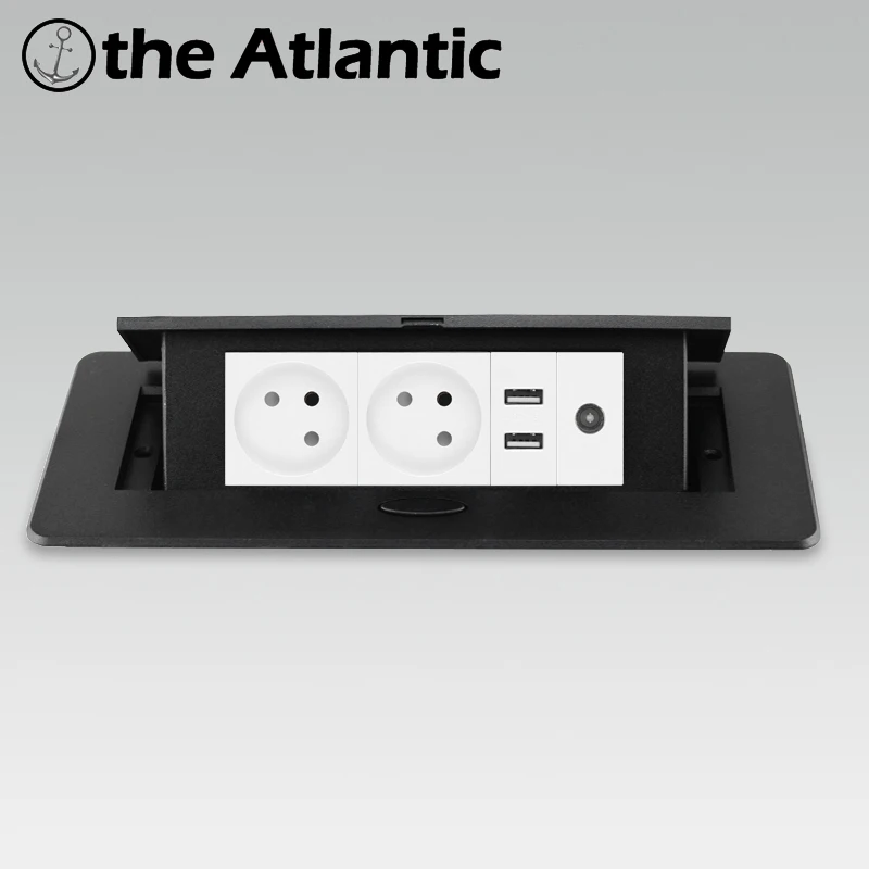 

IL Israel Socket Desktop Socket Recessed Power Strip Socket USB Phone RJ45 TV HDMI Date Benchtop Countertop Pop Up Table Outlets