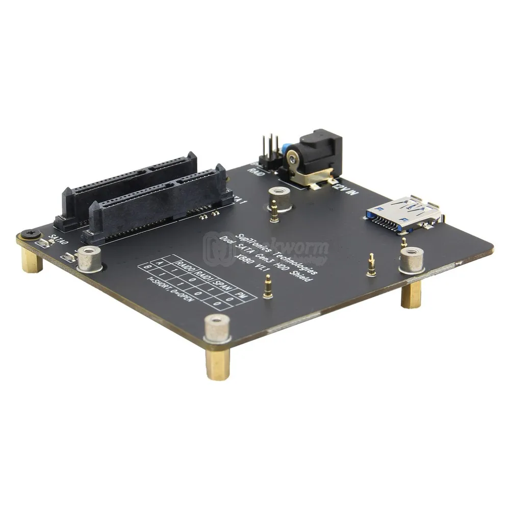 Плата Raspberry Pi 4 Dual SATA экран X880 V1.1 2 5/3 5 дюйма HDD/SSD с разъемом USB 3 0 для Model B | Компьютеры