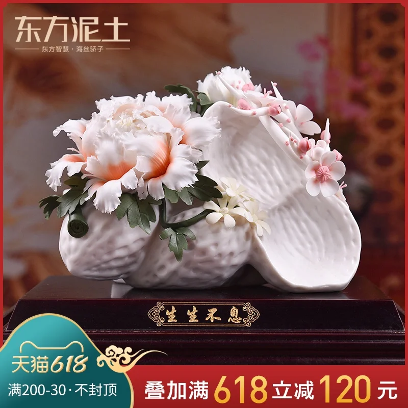 

Oriental clay ceramic sculpture art furnishing articles shop front desk decoration crafts thrives/D51-13