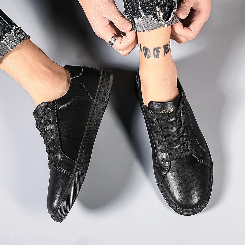 Мужские летние кроссовки белая повседневная обувь из мягкой кожи 2020 | Обувь