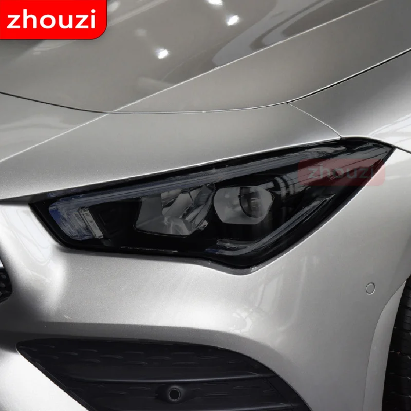 Для Mercedes Benz CLA Class C117 X117 W117 C118 X118 W118 AMG автомобильная фара черная защитная пленка