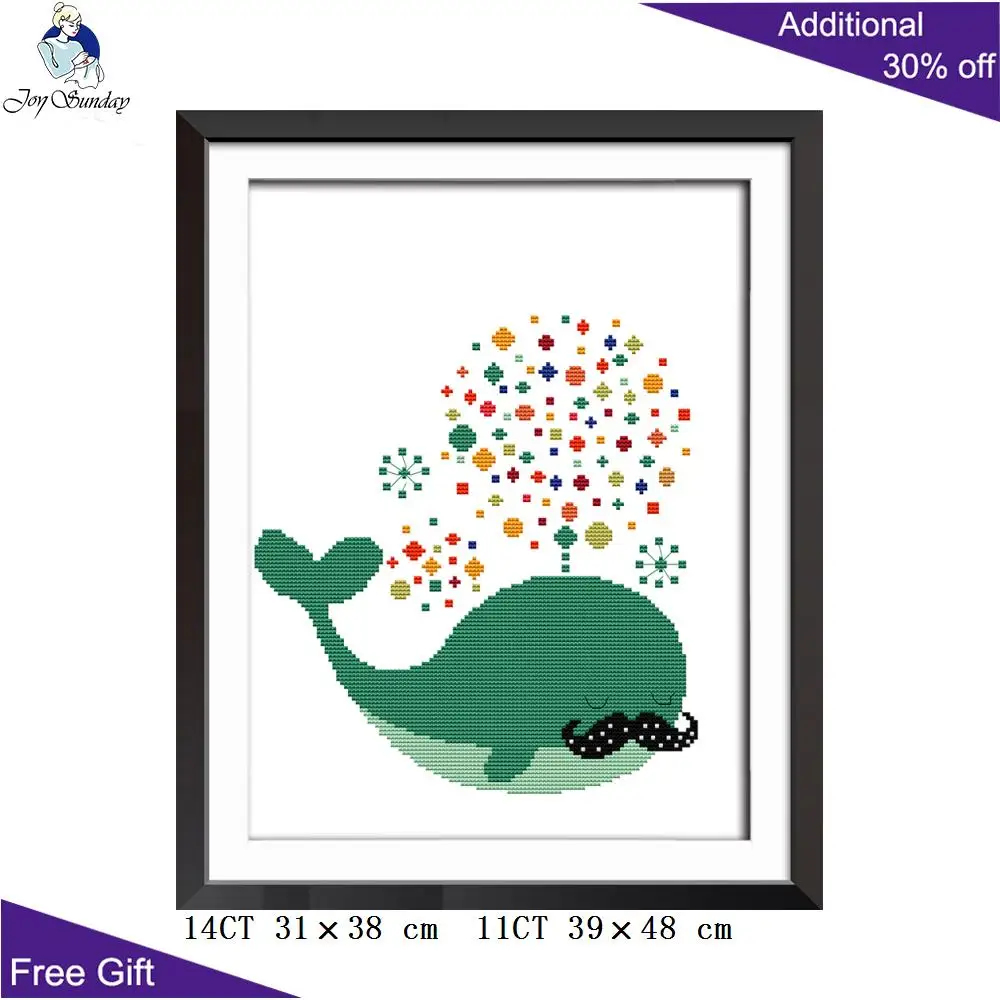Домашний декор Joy Sunday слон с маленьким Китом C884 C886 C889 14CT 11CT отсчитанные