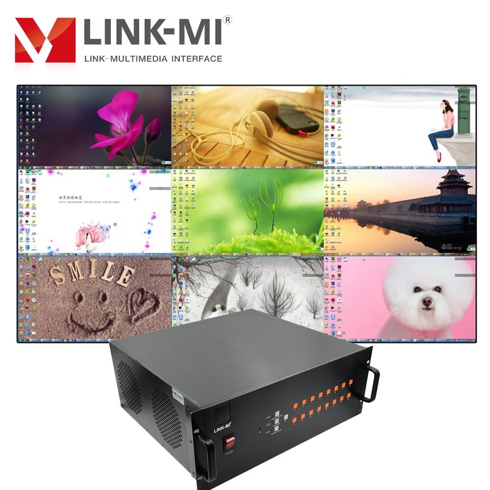 Фото 9x1 HD видео мультиплексор 9-портовый многоцелевый переключатель 9 в 1 HDMI / VGA / BNC входы №1
