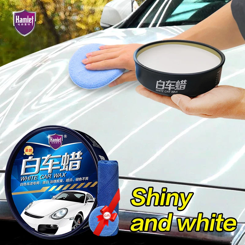 

195g Hamlet White Car Wax Repair Scratch Cleaning Care Polishing Set