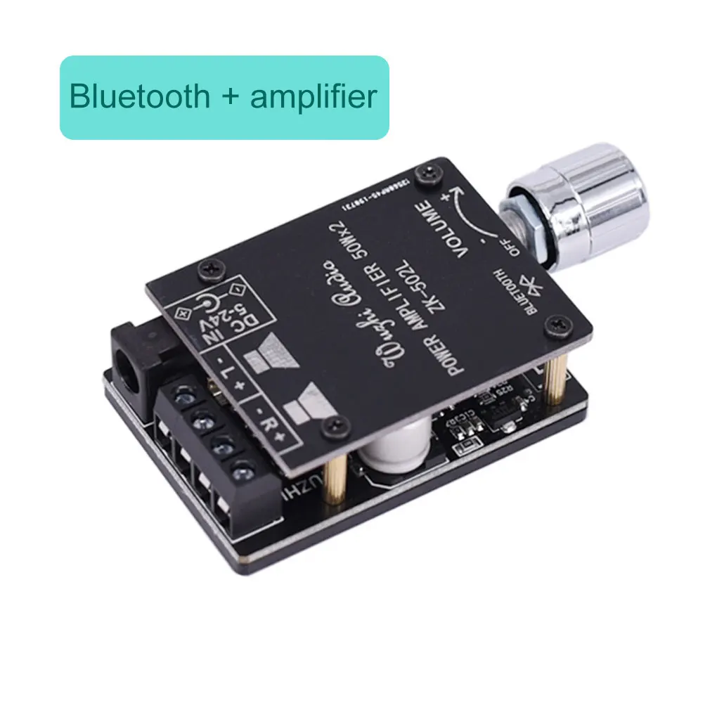 ZK-502L MINI Bluetooth 5 0 беспроводной аудио цифровой усилитель мощности стереоплата 50 Вт *