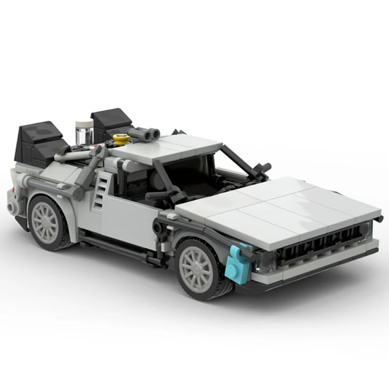 

Buildmoc high-tech Car Deloreaning Back to the Future Time Machine Supercar Model Building Blocks Vehicles Toys For Kid Gift