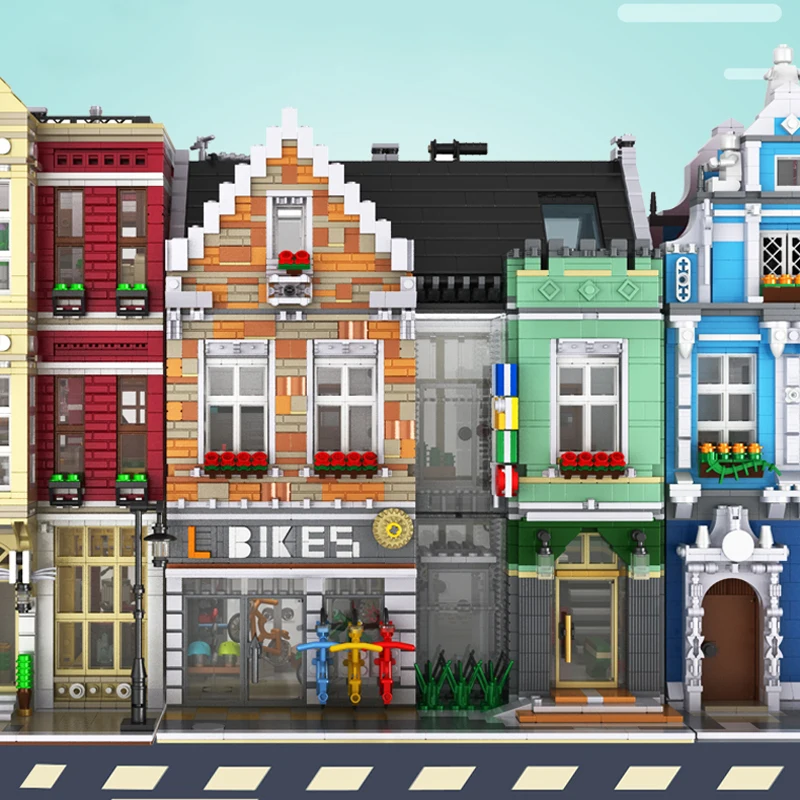 Набор строительных блоков MOC из серии городская улица для фотостудии | Игрушки и