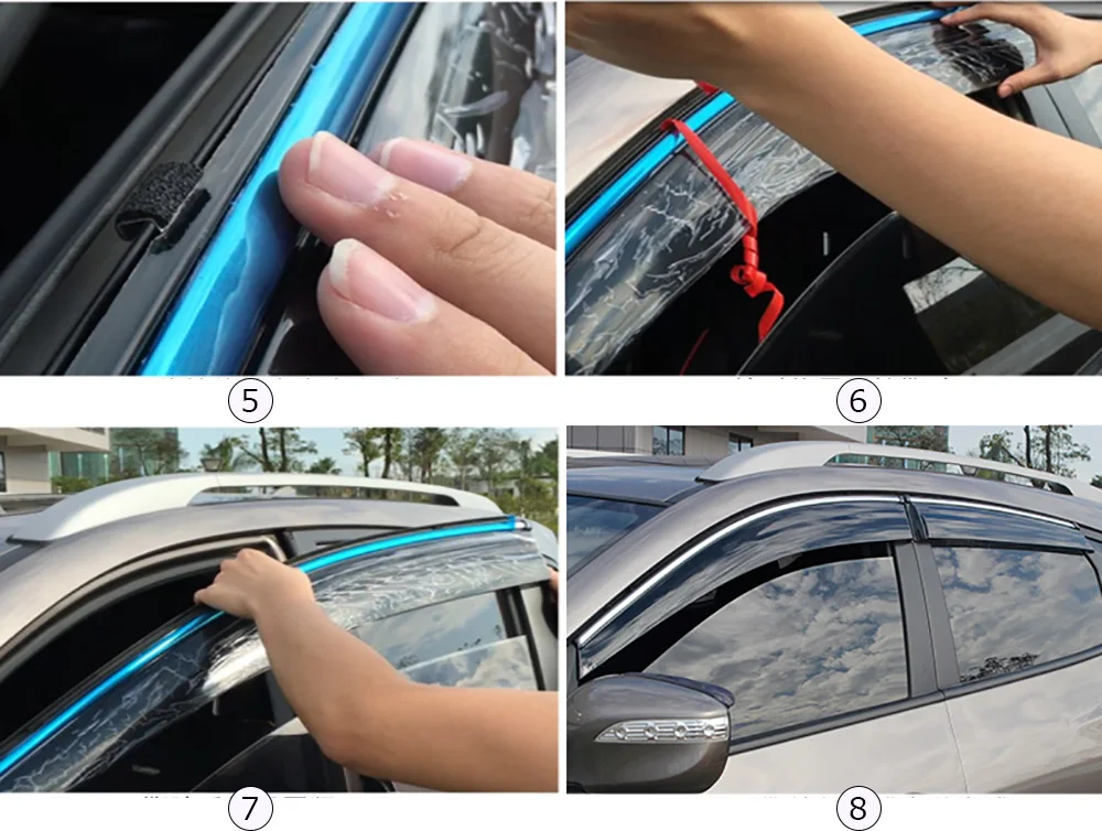 Автомобильный Стайлинг 4 шт./компл. оконные козырьки для Honda CRV CR-V 2003 2004 2005 ABS