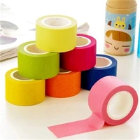 7 pcsset rainbow solid color washi tape scrapbooking decorative masking tape creative stickers adhesive stationery supplies