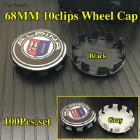 for auto wheels hubcaps centre 68mm 10clips abs logo emblem label 100pcs car styling car wheel center hub caps rims caps