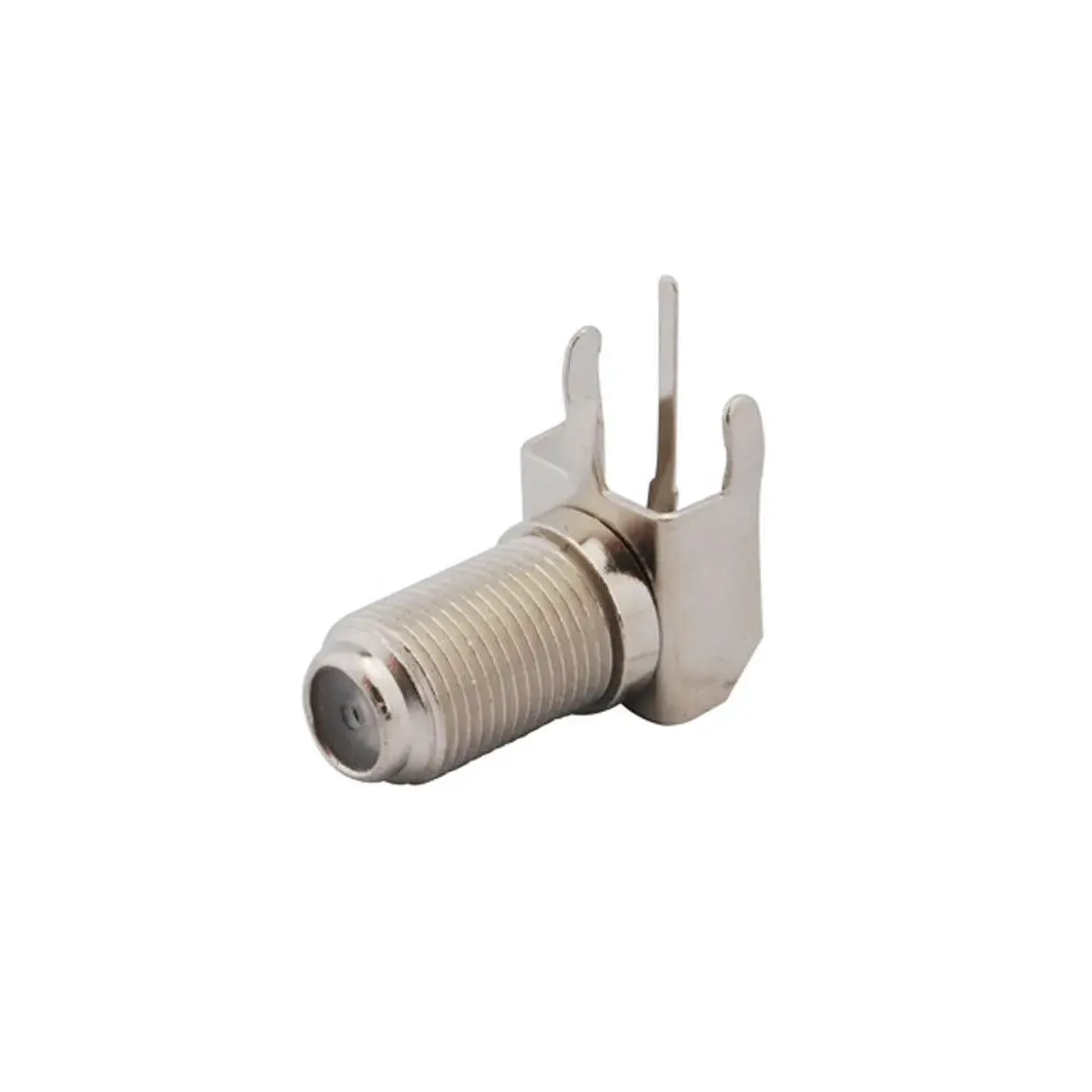 

2pcs F Female PCB Mount Bulkhead Right Angle Connector