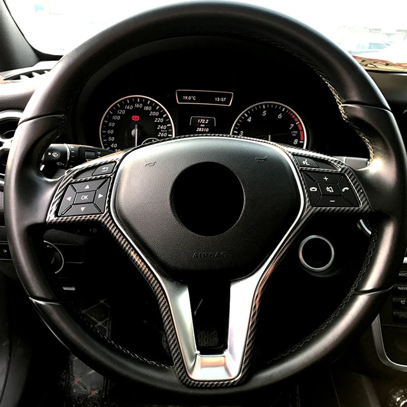 Автомобильные кнопки на рулевом колесе декоративная рамка накладка ABS для Mercedes
