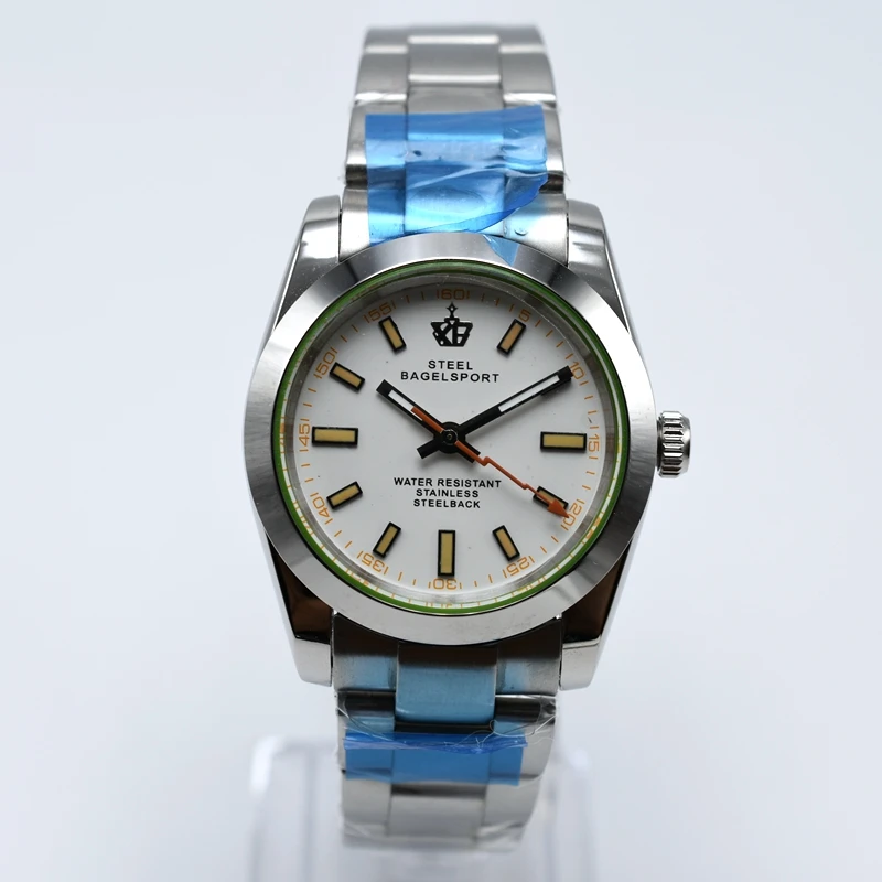 Часы STEELBAGELSPORT Мужские механические брендовые роскошные круглые автоматические с