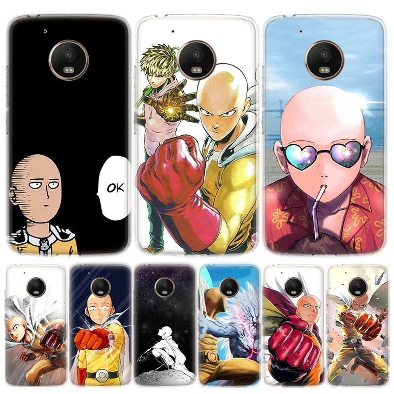 Чехол для телефона Аниме One Punch Man MOTO Motorola G8 E4 E5 E6 G7 G6 G5S Plus Play Power ONE Action мягкий