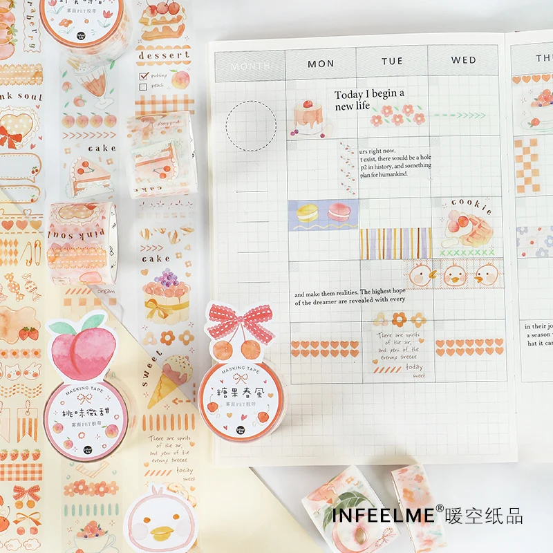 Вкусные 2 шт \ DIY милые Креативные Веселые ретро Индивидуальные Ленты альбом