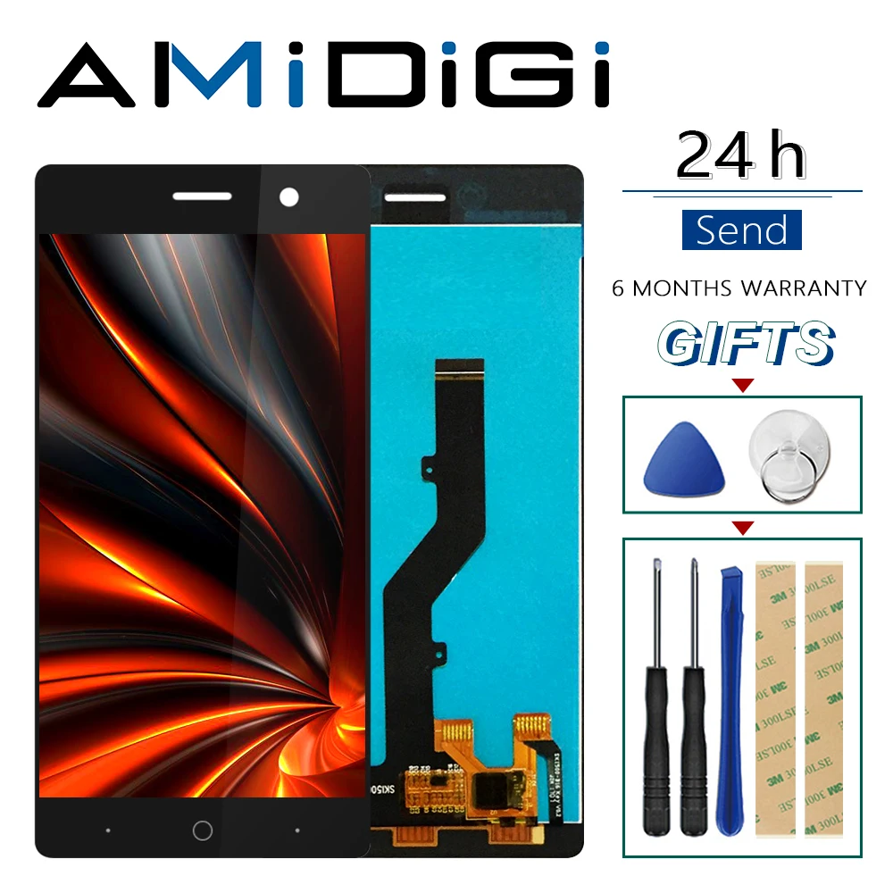 Для ZTE Blade A603 ЖК-дисплей и сенсорный экран 1280X720 запасные части в сборе 5 дюймовые