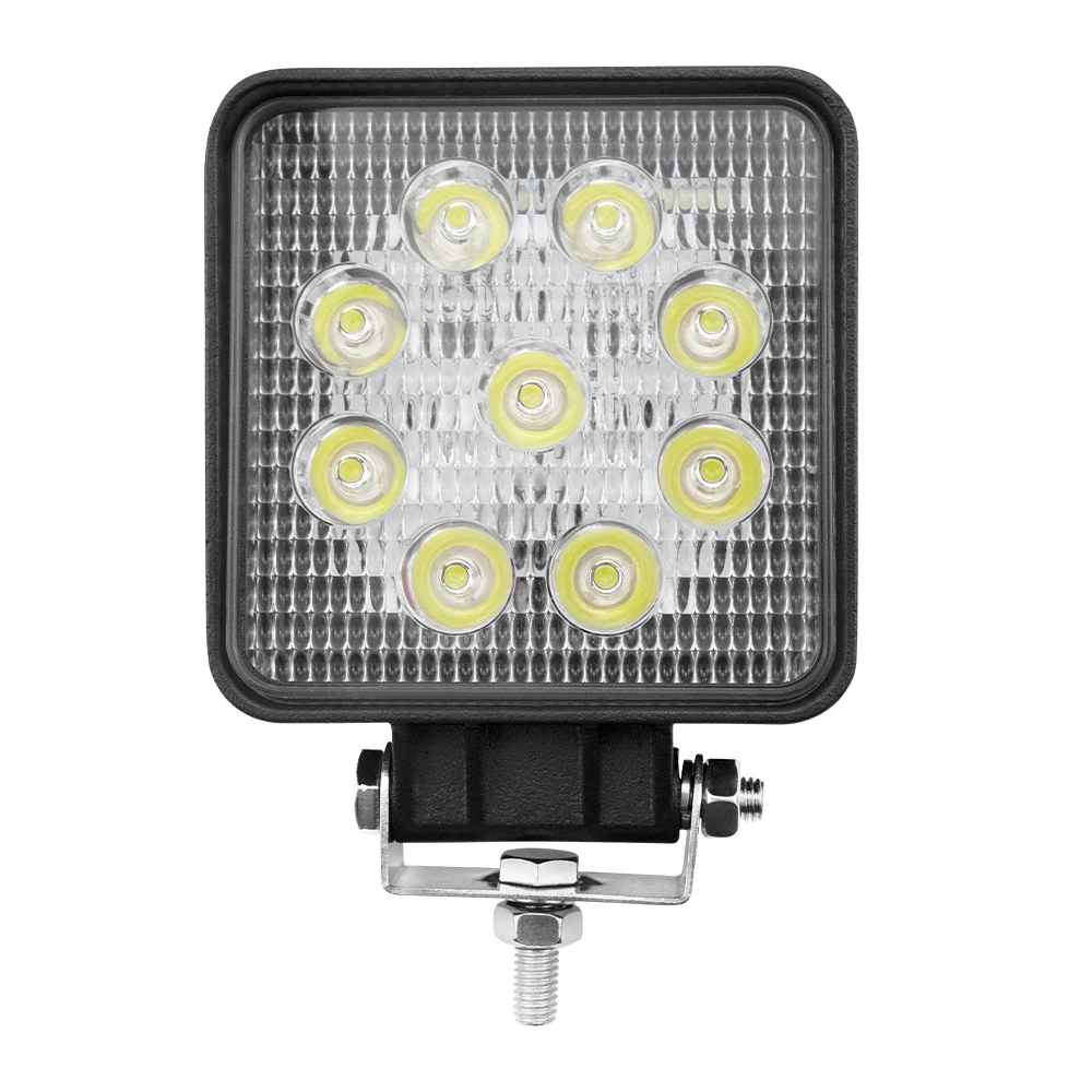 

27W Work Lamp 3W Lamp Bar Square Spotlight Offroad LED Light Bar For Truck Offroad Tractor Boat Trailer 4X4 4WD Car SUV ATV