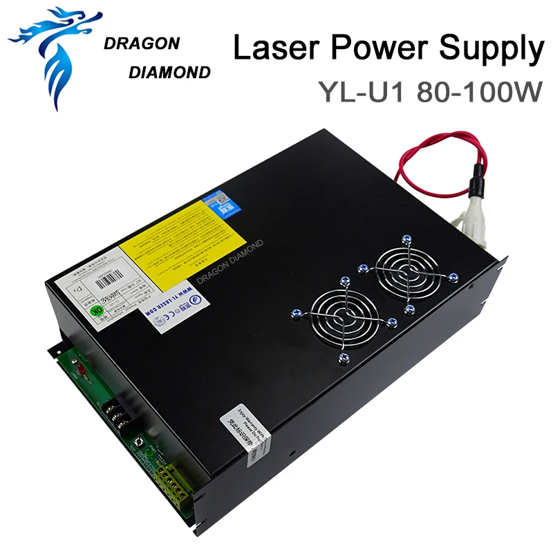 DRAGON DIAMOND YL-U1 100 Вт лазерный источник питания Yongli для 80 Вт-100 CO2 лазерная трубка |