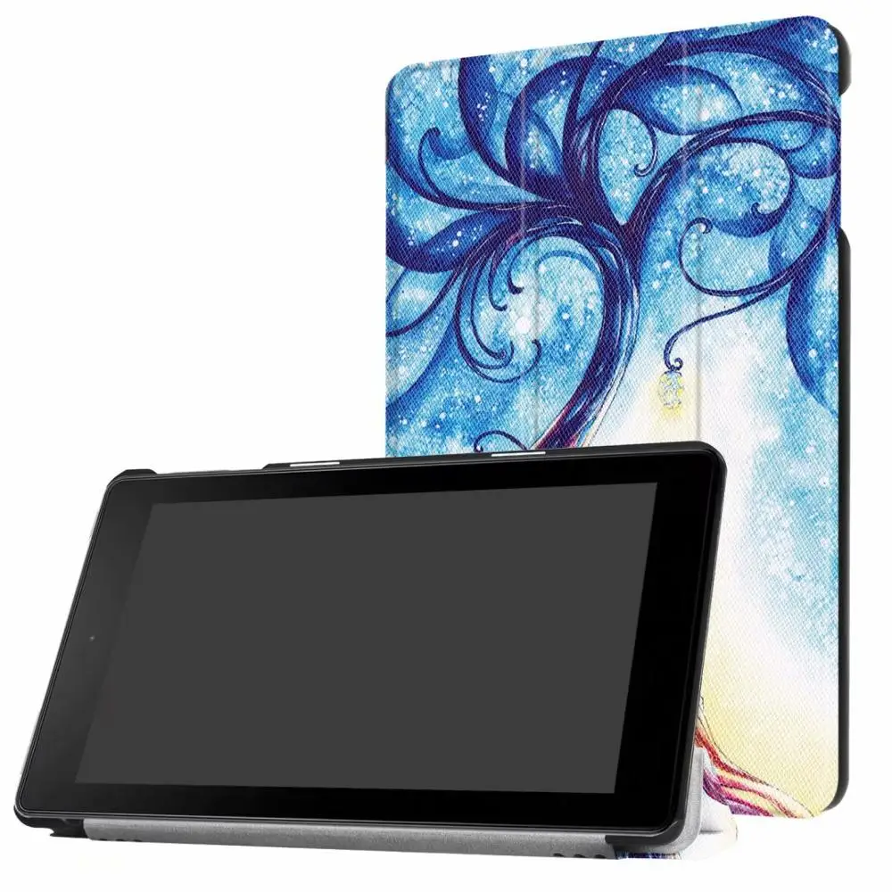 style 10 Для Amazon kindle fire hd 8 цветной принт из искусственной кожи флип умный чехол для kindle fire hd8+ Бесплатный 3 подарка - Цвет: style 10