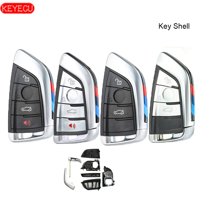 Смарт-чехол KEYECU для автомобильного ключа с дистанционным управлением Чехол BMW X5 X6