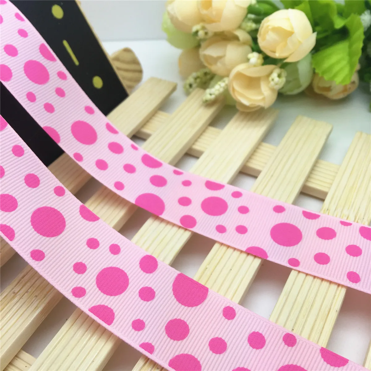 Новый DIY 5 ярдов 1 '✥ мм круг печатных Grosgrain ленты волос лук шитья | Дом и сад