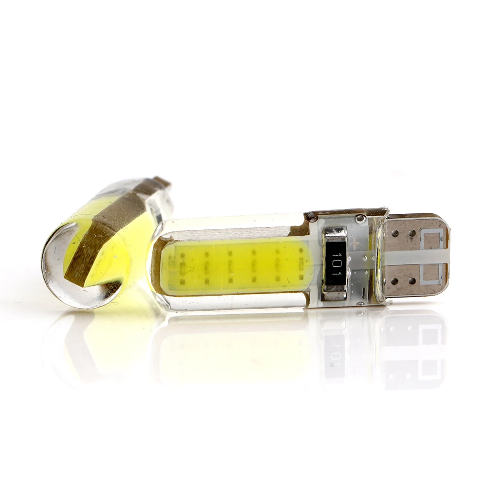 100 шт./лот T10 194 168 COB 12SMD W5W 12 Светодиодный светильник для чтения 12В DC индикаторная лампа автомобильная светодиодная подсветка номерного знака